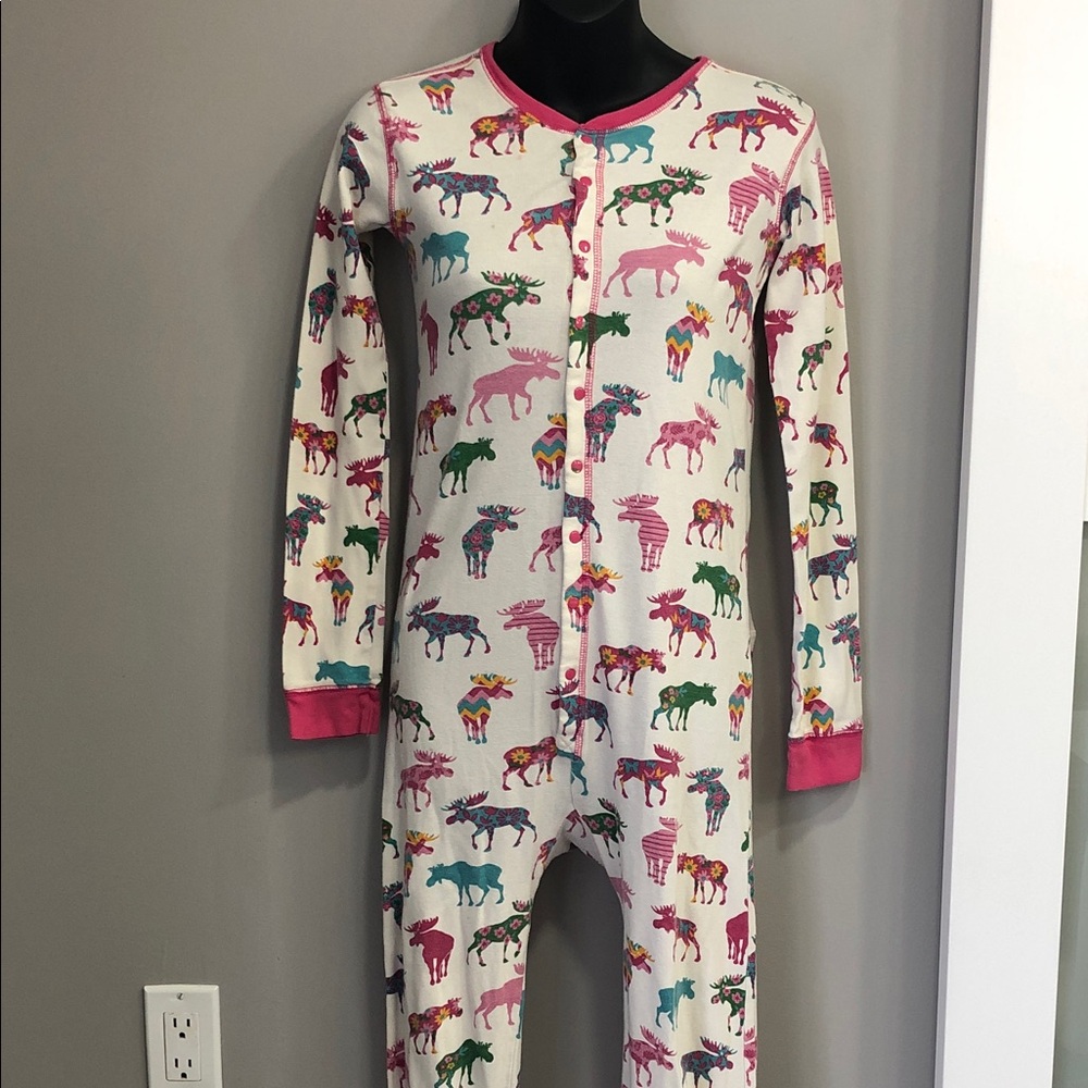 Little Blue House Moose Print Onesie – Youth Size 14 – 100% Cotton